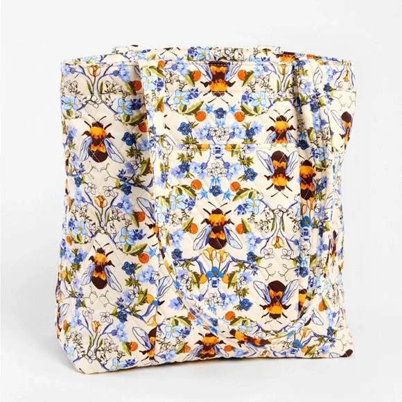 Vera Bradley Bee Garden Cotton Tote Bag - Picture 1 of 3